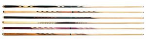 one-piece cue is more prone to warping than a two-piece