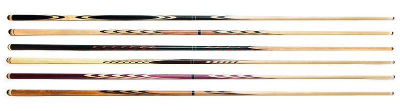one-piece cue is more prone to warping than a two-piece